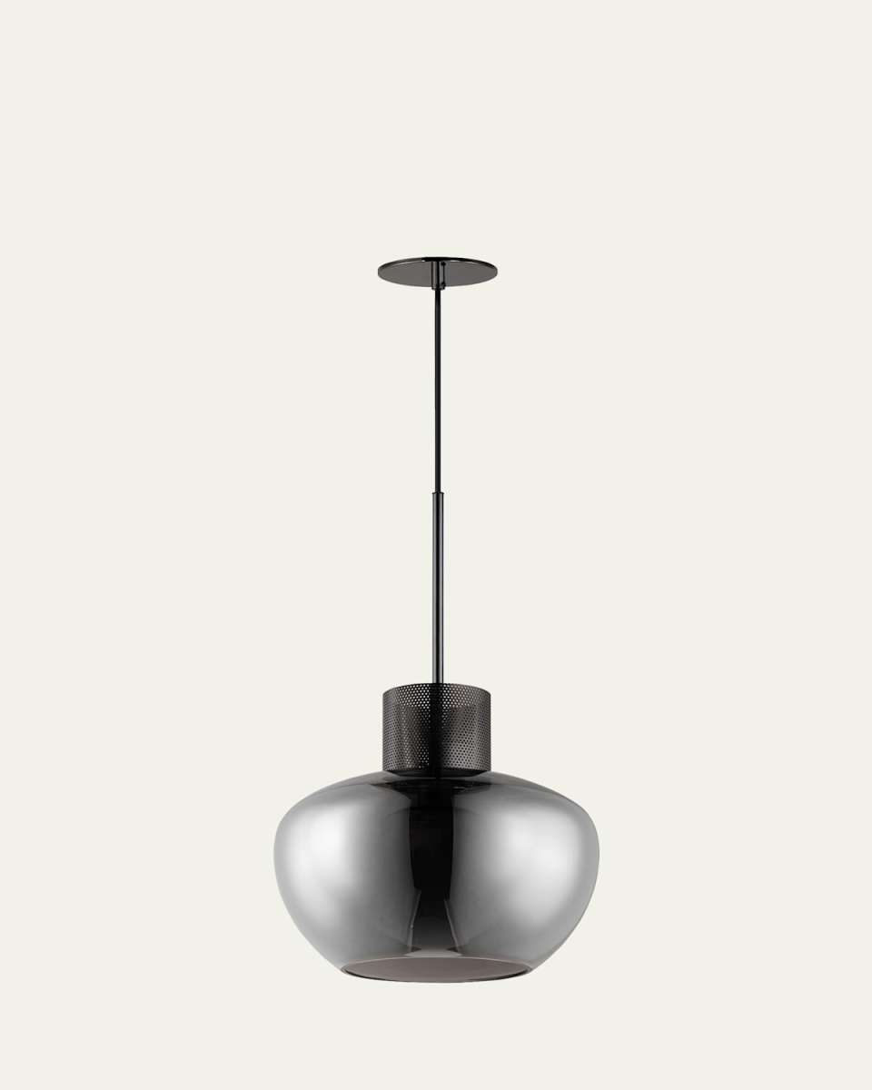 Mat Sanders design from Studio M Incognito 14" Pendant - Mirror Smoke/Gunmetal